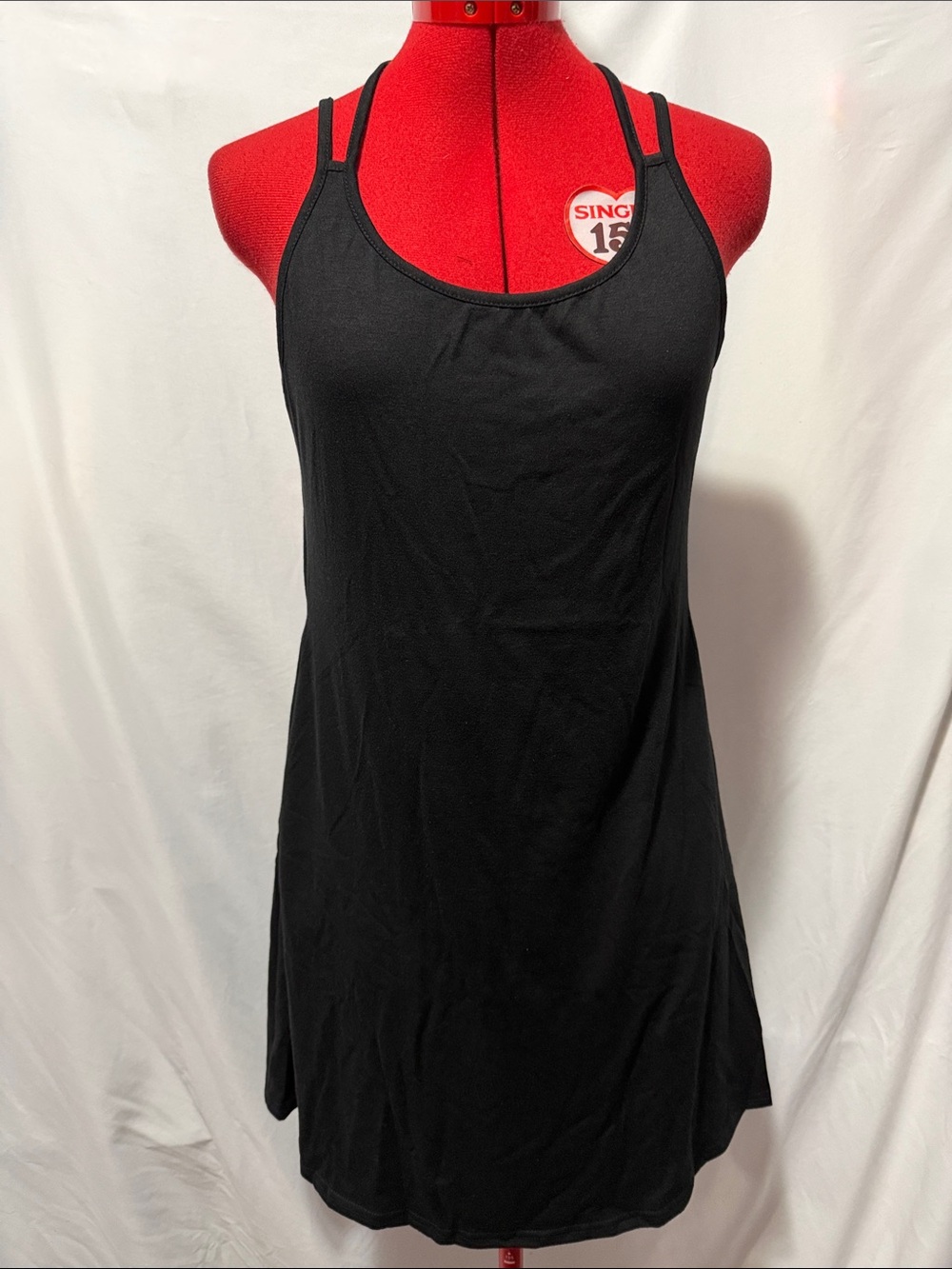 Women’s Black Double-Strap Camisole Tank Top
